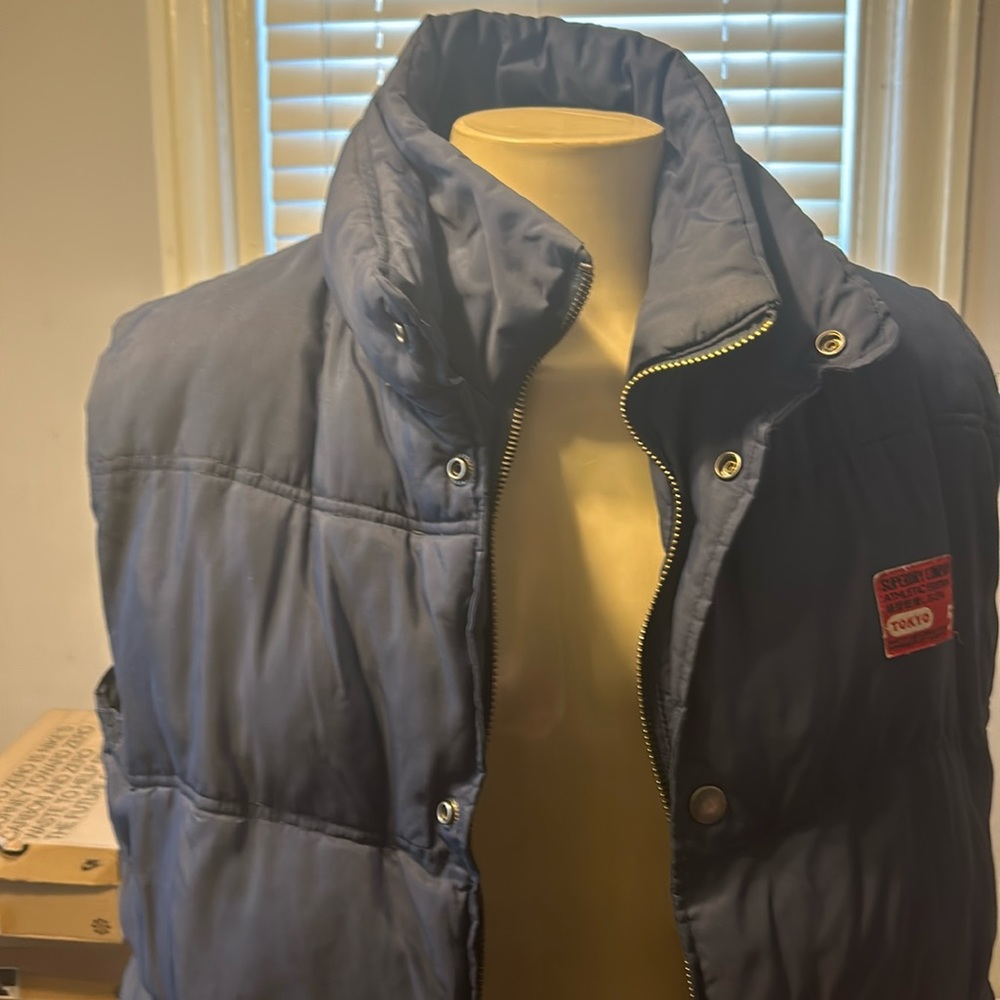 Men’s blue XXL Superdry vest